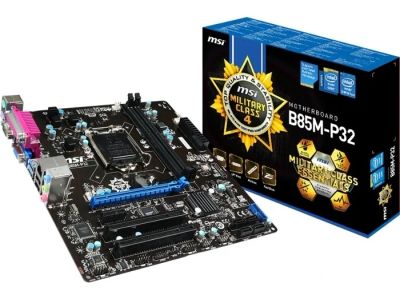 Лот: 4773957. Фото: 1. материнская плата msi b85-p32. Материнские платы