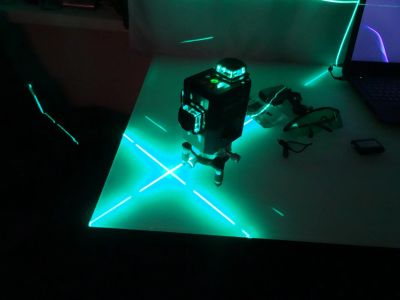 Лот: 15030152. Фото: 1. Лазерный нивелир зеленый. Электроинструмент