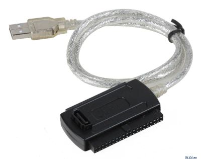 Лот: 11454587. Фото: 1. USB 2.0 мужчин IDE SATA адаптер... Шлейфы, кабели, переходники