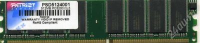 Лот: 695738. Фото: 1. DIMM DDR 512Mb Patriot PC3200... Оперативная память