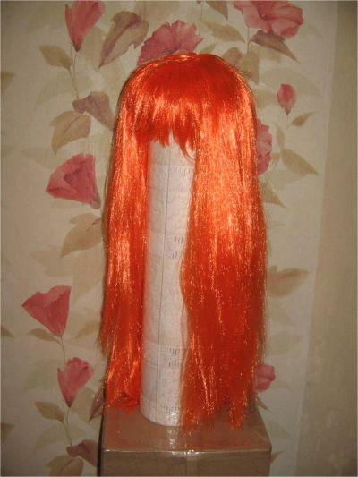 Лот: 14941279. Фото: 1. парик ораньжевый ,прямой,новый. Парики