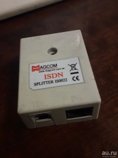 Лот: 18200606. Фото: 1. Сплиттер Splitter AGCOM ISDN IS0022. Другое (аксессуары)