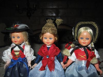 Лот: 17356692. Фото: 1. Винтажные куклы в национальных... Куклы и аксессуары