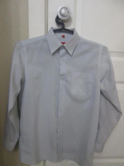Лот: 7455657. Фото: 1. рубашка голубая. Рубашки, блузки, водолазки