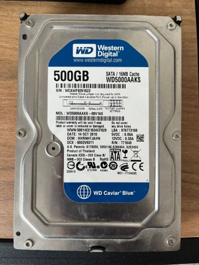 Лот: 19435248. Фото: 1. Жесткий диск 500 Gb. Жёсткие диски (HDD)