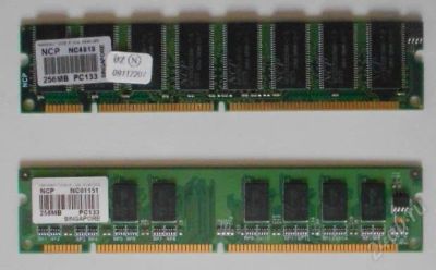 Лот: 2721066. Фото: 1. Оперативная память DIMM NCP 256Mb... Оперативная память