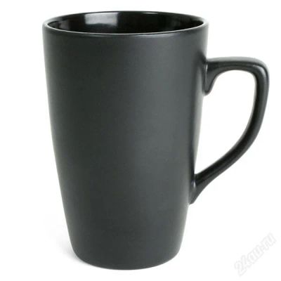 Лот: 2191330. Фото: 1. Черная матовая кружка. Кружки, стаканы, бокалы