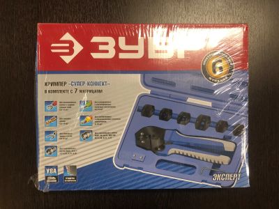 Лот: 13223145. Фото: 1. Кримпер Зубр Супер-Коннект, арт... Ручной инструмент