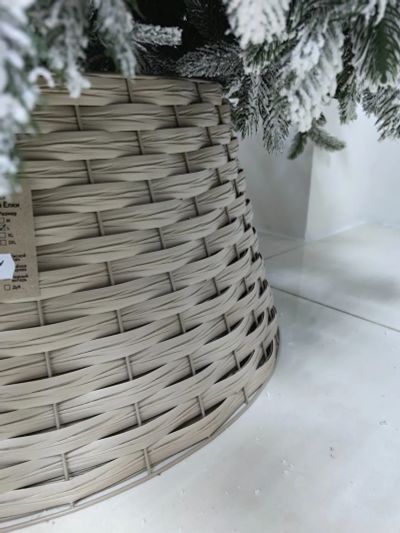 Лот: 25888483. Фото: 1. Корзина юбка для елки цвет лен. Ёлки новогодние