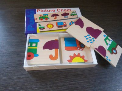 Лот: 18170199. Фото: 1. Развивающая игрушка Picture Chain... Развивающие