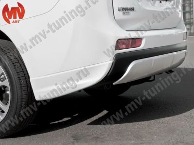 Лот: 6596555. Фото: 1. Клыки на задний бампер, Mitsubishi... Детали тюнинга