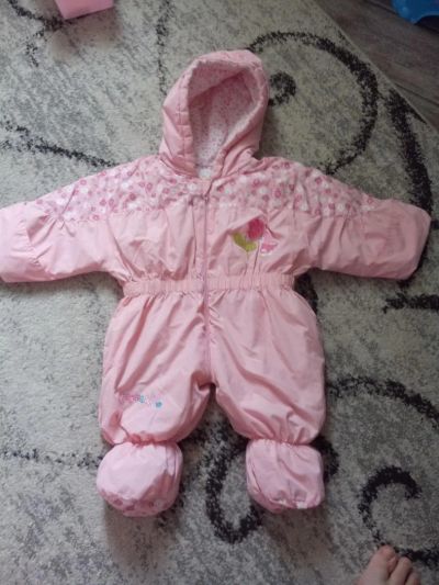 Лот: 7284352. Фото: 1. розовый комбезик рост 74-80см. Верхняя одежда