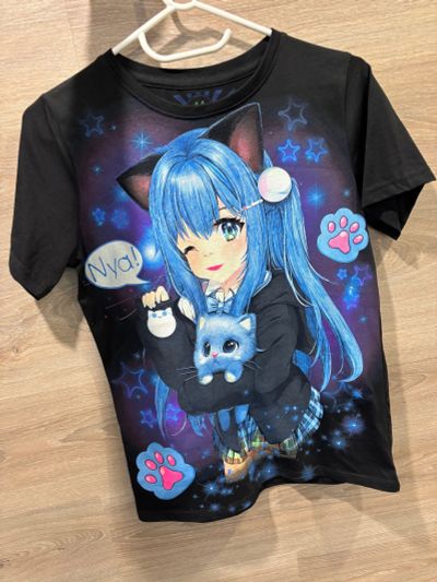 Лот: 25888508. Фото: 1. Футболка Аниме светится в темноте... Футболки, поло, топы, лонгсливы