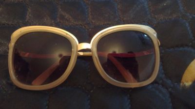 Лот: 3124690. Фото: 1. Солнечные очки золотистые. Очки солнцезащитные