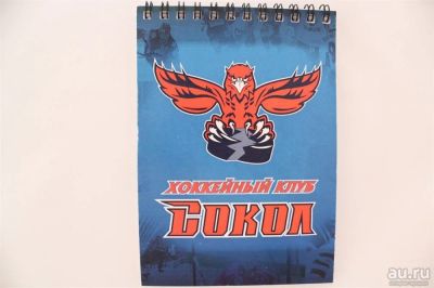 Лот: 13424192. Фото: 1. Блокнот ХК Сокол синий,. Спортивная символика и атрибутика
