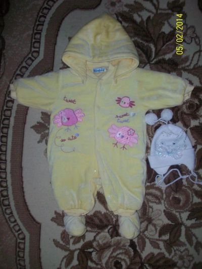 Лот: 3684009. Фото: 1. Продам комбинезон с шапочкой. Верхняя одежда