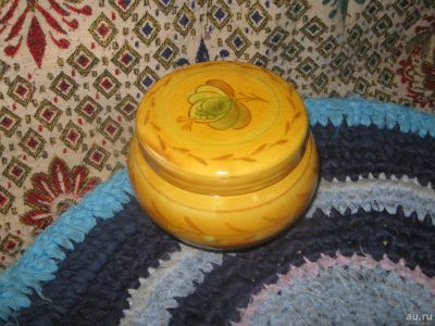 Лот: 15148664. Фото: 1. Керамическая баночка ЗИК сссровская. Фарфор, керамика
