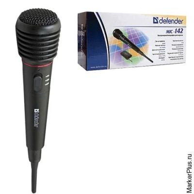 Лот: 9020381. Фото: 1. Микрофон Defender MIC-142 [беспроводной... Наушники, гарнитуры