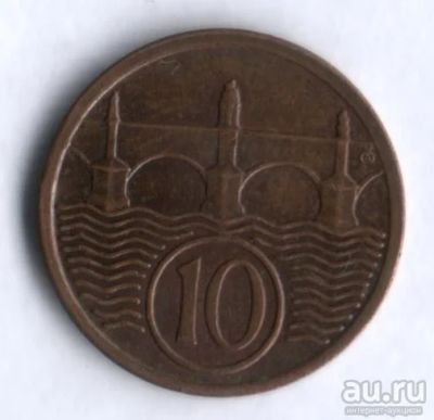 Лот: 8927156. Фото: 1. Чехословакия 10 геллеров 1930... Европа