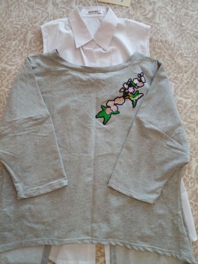 Лот: 18866456. Фото: 1. Кофточка новая (комплект из 2х... Блузы, рубашки