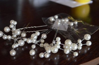 Лот: 6285170. Фото: 1. Шпильки жемчужные. Заколки, вееры, расчёски