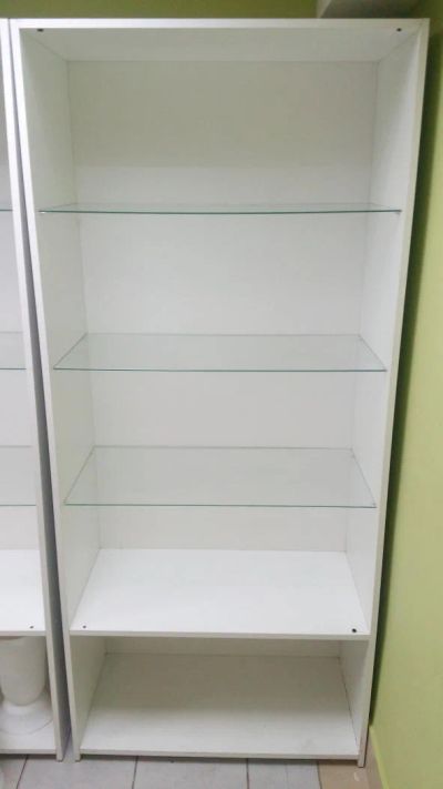 Лот: 4285003. Фото: 1. Стеллаж со стеклянными полками... Торговое