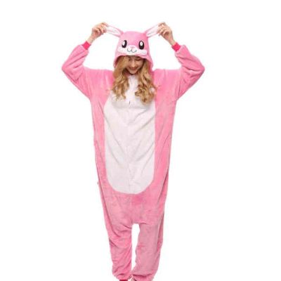 Лот: 12743775. Фото: 1. Кигуруми для детей "Розовый кролик... Детские карнавальные, праздничные костюмы