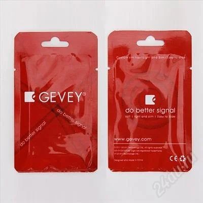 Лот: 974661. Фото: 1. 1шт - Gevey Turbo SIM iPhone 4... Другое (смартфоны, связь, навигация)