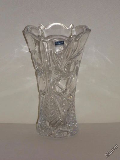 Лот: 6451001. Фото: 1. Ваза для цветов Богемия в отличном... Предметы интерьера и быта