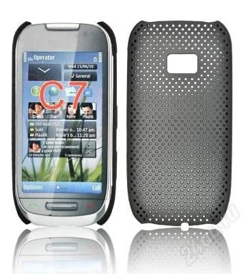 Лот: 1578392. Фото: 1. Case Grid (Чехол) Nokia C7 (black... Чехлы, бамперы