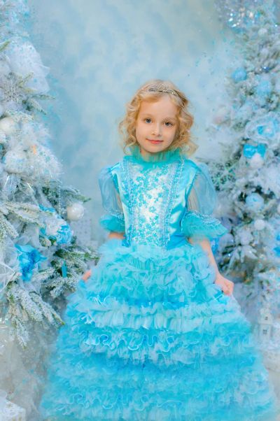 Лот: 20015653. Фото: 1. Платье Мальвина или Принцесса... Детские карнавальные, праздничные костюмы