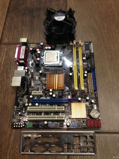 Лот: 14775487. Фото: 1. Комплект мат.плата S775 ASUS P5KPL-AM... Материнские платы