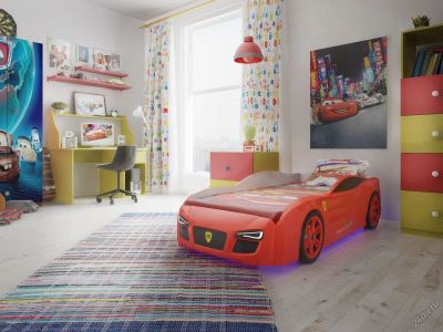 Лот: 5928509. Фото: 1. Уникальная кровать машинка. Детские кровати и кроватки