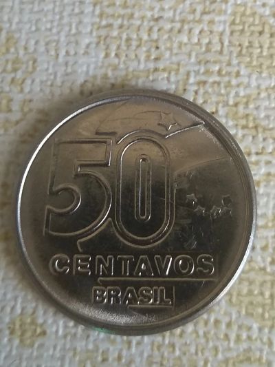 Лот: 18793972. Фото: 1. 50 сентаво 1989г Бразилия. Америка