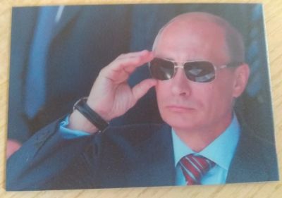 Лот: 18919946. Фото: 1. магнит "Путин в очках" 7*10 см... Магниты сувенирные