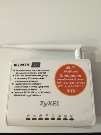 Лот: 5102538. Фото: 1. Wi-Fi роутер ZyXEL Keenetic Lite. WiFi, Bluetooth адаптеры