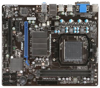 Лот: 6831097. Фото: 1. Материнская плата MSI 760GM-P23... Материнские платы