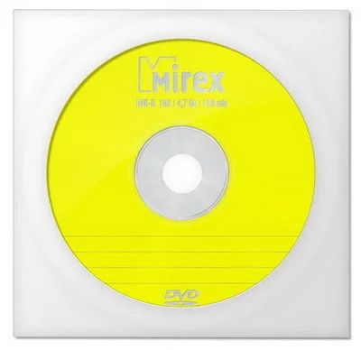 Лот: 11185391. Фото: 1. Диск DVD-R Mirex 4,7 GB, скорость... CD, DVD, BluRay