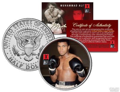 Лот: 18048997. Фото: 1. 50 центов США Мухамед Али бокс... Америка
