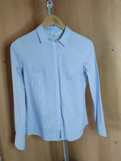 Лот: 19395436. Фото: 1. Рубашка женская голубая Ostin... Блузы, рубашки