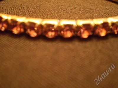 Лот: 31777. Фото: 1. браслет с розовыми стразами... Красноярск