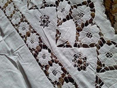 Лот: 21764482. Фото: 1. Подзор в технике ришелье.Винтаж... Предметы интерьера и быта