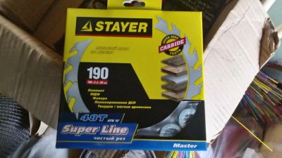 Лот: 6184022. Фото: 1. Диск пильный по дереву Stayer... Расходные материалы, сменные насадки