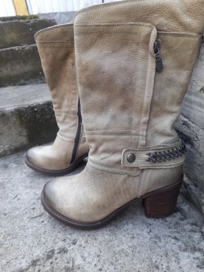 Лот: 25899197. Фото: 1. Винтажные сапоги казаки, Испания... Сапоги