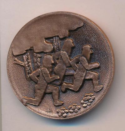 Лот: 8314596. Фото: 1. Финляндия Медаль жетон Легкая... Сувенирные