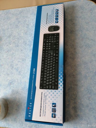 Лот: 13519329. Фото: 1. Комплект беспроводная клавиатура... Клавиатуры и мыши
