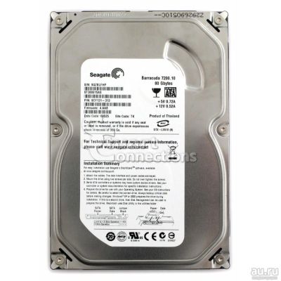 Лот: 8464369. Фото: 1. Seagate Barracuda 7200.10 80Gb... Жёсткие диски (HDD)