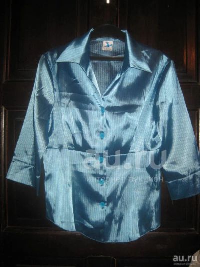 Лот: 19130968. Фото: 1. Новая блузка 46 рост 165 см, атласная... Блузы, рубашки