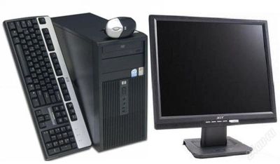 Лот: 2099207. Фото: 1. HP Compaq dx2300 + монитор Acer... Компьютеры в сборе