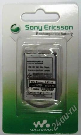 Лот: 1706571. Фото: 1. Аккумулятор Sony Ericsson BST-36... Аккумуляторы